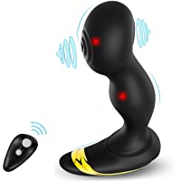 UTIMI Plug Anales Poderoso Masaje de Próstata Recargable Sexo al ano con Control Remoto y Modo de Golpe- Negro
